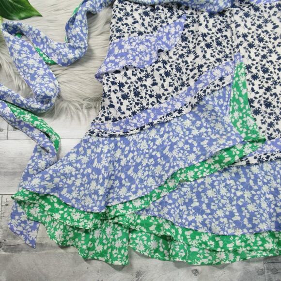 TANYA TAYLOR Bianka Ditzy Mixed Floral Silk Mini Dress Women’s Size 6 - Picture 12 of 16